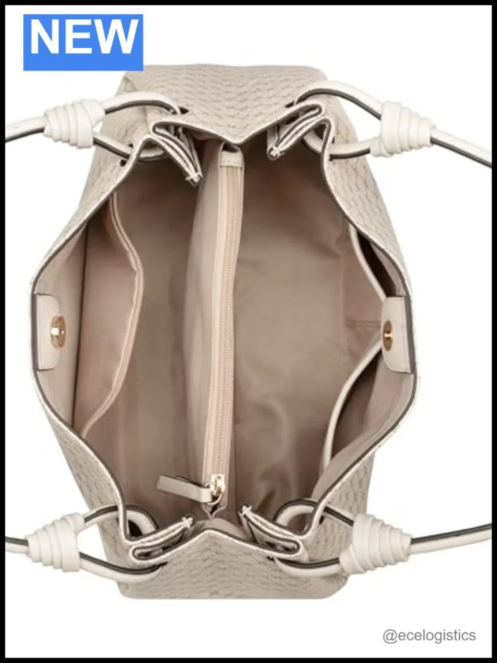 Faux Leather Hobo Shoulder Bag Triple Compartment Zipper